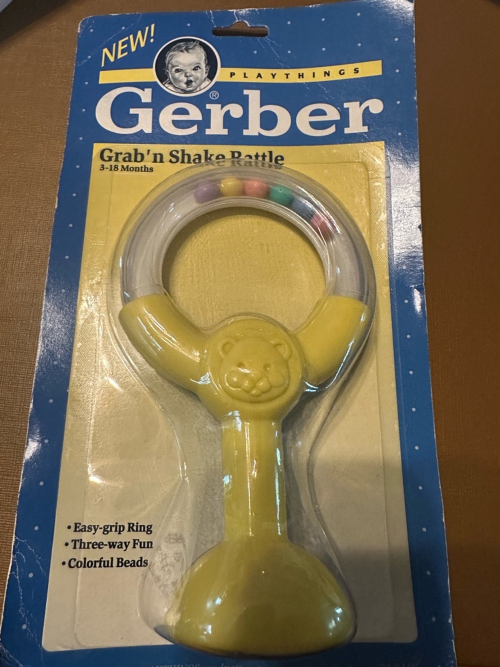 Gerber White Backing Card with Blue Logo